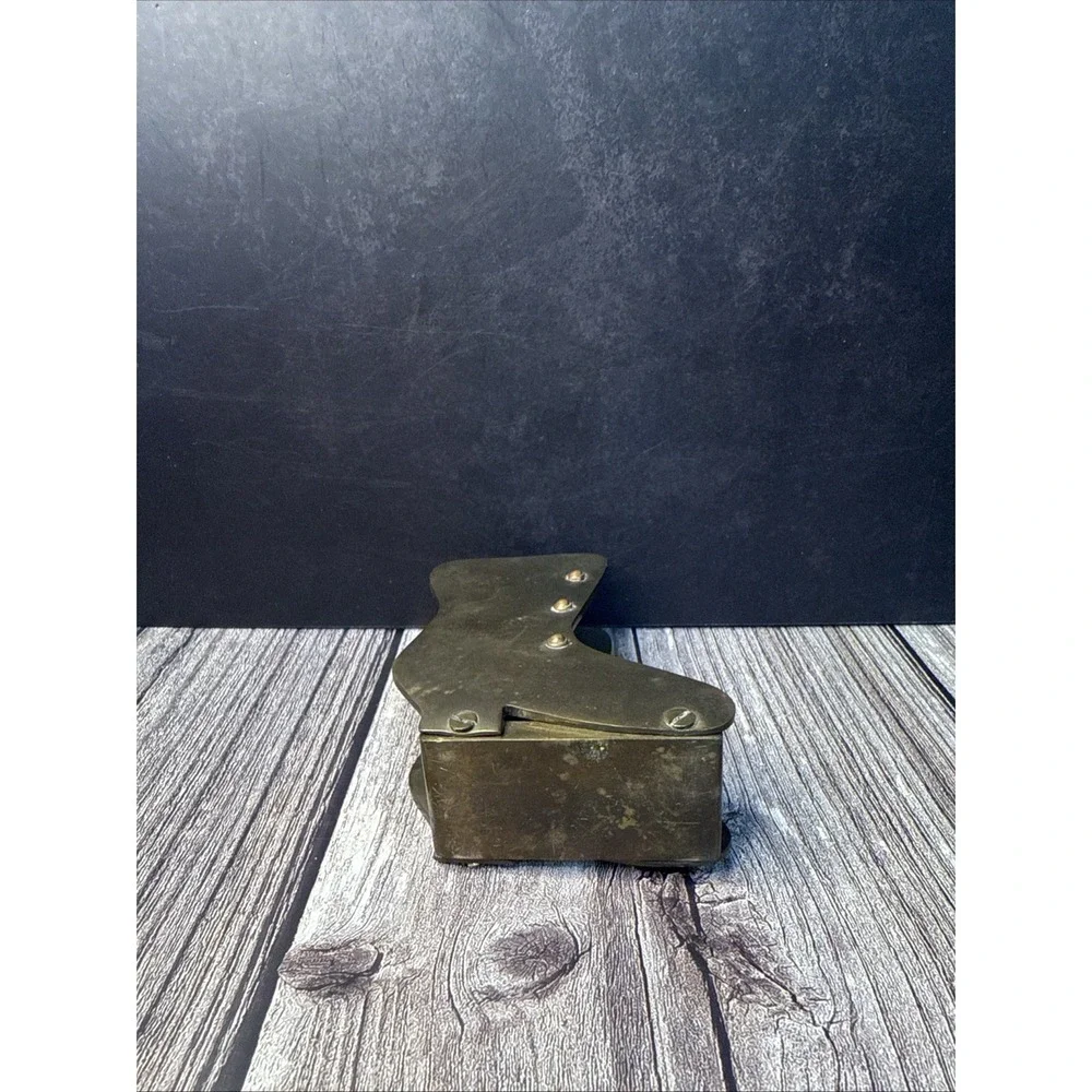 Brass Boot Napkin Or Mail Holder